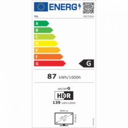 TCL 55C725 TV 139,7 cm (55") QLed 4K, HDR10+ Dolby Vision, AndroidTV , Google , Onkyo con Dolby Atmos