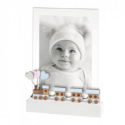 CORNICE in plexiglass con base in legno formato 13X18 COLORE CELESTE