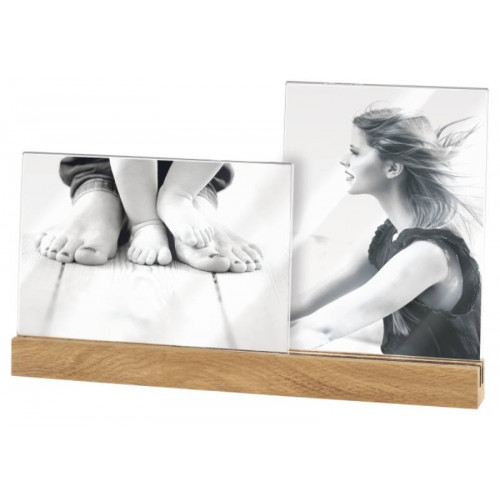 CORNICE MULTIPLA 2 FOTO IN PLEXIGLASS CON BASE...