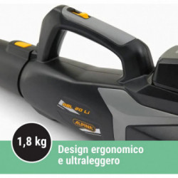 Alpina ABL 20 LI Kit Soffiatore 20V, 4Ah, 32m/s con Batteria e Caricabatt.