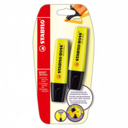 STABILO Evidenziatore Boss Giallo 2 Pezzi