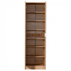 Kit Furniture Nancy Armadio, 2 Ante Battenti, 6 Ripiani, 60x33x191,5cm, Rovere Anticato