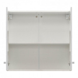 Kit Furniture Princess Pensile, 2 Ante Battenti, 1 Ripiano, con Maniglia 60x30x57cm, BiancoOpaco e Lucido	