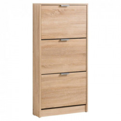 Kit Furniture Megan Scarpiera, 9 Paia, 3 Ante Ribalta, 58x18x119 cm, Sonoma