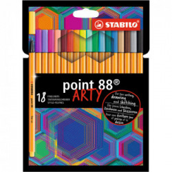 STABILO point 88 ARTY penna tecnica Fine Multicolore 18 pz