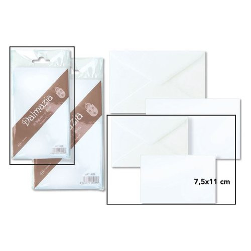 25CF 10BIGLIETTI + 10 BUSTE DALMAZIA 7X11CM...