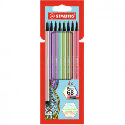 STABILO Pen 68 marcatore Colori assortiti 8 pz