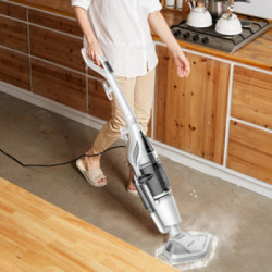 Deerma ZQ990W Pulitore a vapore Pulitore a vapore verticale 0,38 L 1300 W Nero, Bianco