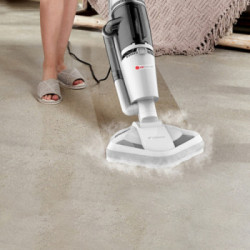 Deerma ZQ990W Pulitore a vapore Pulitore a vapore verticale 0,38 L 1300 W Nero, Bianco