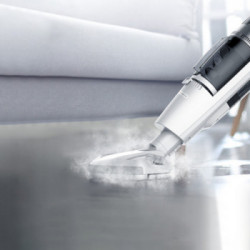 Deerma ZQ990W Pulitore a vapore Pulitore a vapore verticale 0,38 L 1300 W Nero, Bianco