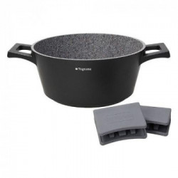 Tognana, Casseruola antiaderente Ø 24 cm + 2 Presine in silicone, 'Ambiziosa'