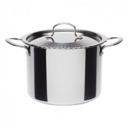 Tognana , Pentola cuoci e scola 22 cm, Acciaio Inox18/10