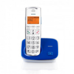 Brondi Bravo Gold 2 Telefono DECT Blu, Bianco Identificatore di chiamata