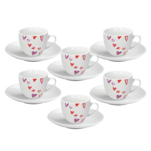 Tognana Porcellane Amore tazza Rosso, Bianco...