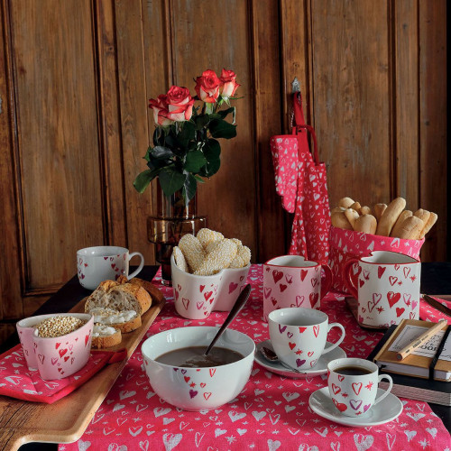 Tognana Porcellane Amore tazza Rosso, Bianco...