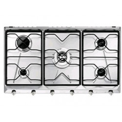 Smeg SRV596-5 - Piano Cottura a Gas, Inox, 90 cm