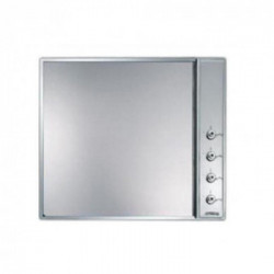 Smeg 7520X - Coperchio per Piano Cottura, Comandi Laterali, 60 cm, Inox
