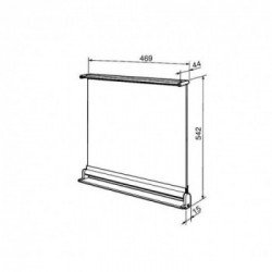 Smeg 7520X - Coperchio per Piano Cottura, Comandi Laterali, 60 cm, Inox