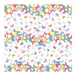 Tovagliato in rotolo per il taglio a metro Tela cerata h. 1,4 x L. 20 metri Farfalle Collezione tavola