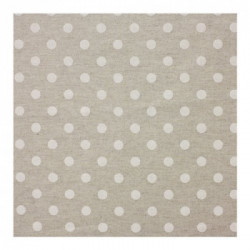 Tovagliato in rotolo per il taglio a metro Cotone/polyestere h. 1,4 x L. 20 metri Pois Bianchi Collezione tavola