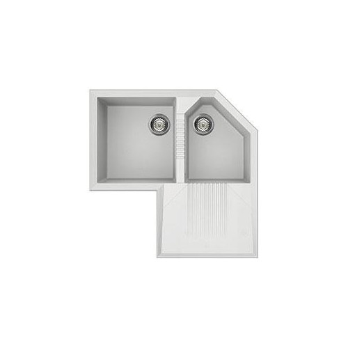 Smeg LZ830B - Lavello Quadra, Destro, 2 vasche,...