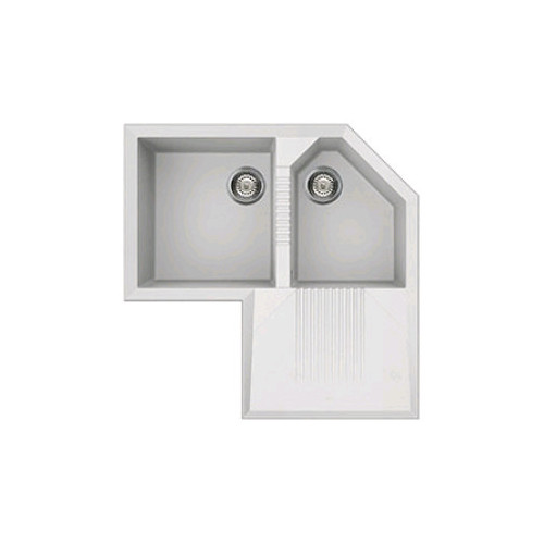 Smeg LZ830B - Lavello Quadra, Destro, 2 vasche,...