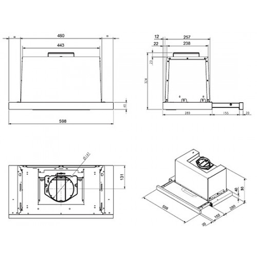 Smeg KSET600XE - Cappa Aspirante, Inox...