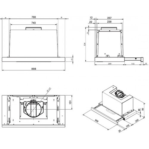 Smeg KSET900XE - Cappa Aspirante, Inox...