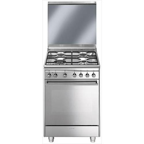 Smeg CX68M8-1 - Cucina a Gas, 60 cm, 4 Fuochi,...