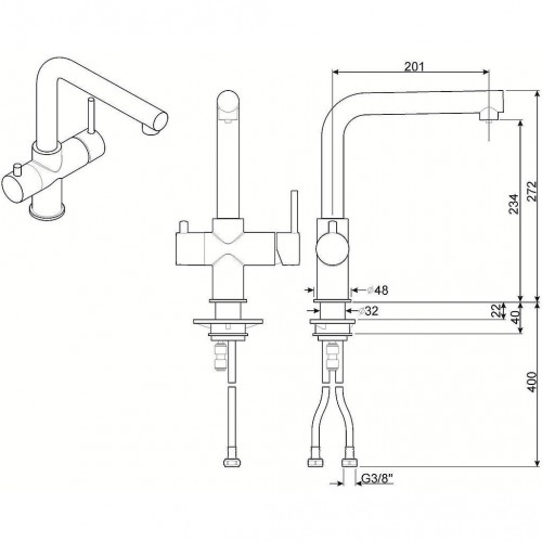 Smeg MAP99CR - Miscelatore per Lavello,...
