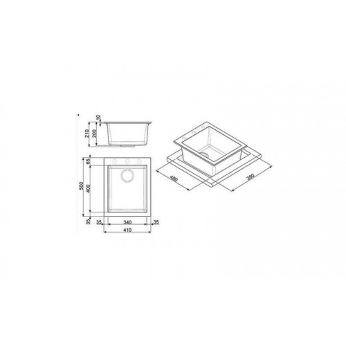 Smeg VZ40CT - Lavello da incasso, Sottotop, Una...