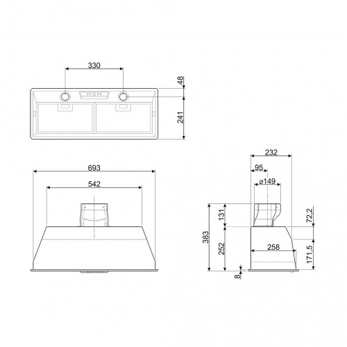 Smeg KSEG7XSA - Cappa Integrata a Scomparsa,...