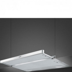 Smeg KSET91E2 - Cappa Aspirante, Argento, 90 cm, 310 m³/h, D