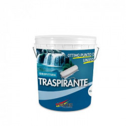 Idropittura murale Traspirante bianca vaso Lt 14 per uso interno