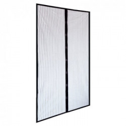 IRS Zanzariera a tenda magnetica per porte Nero 140 cm x 250 cm