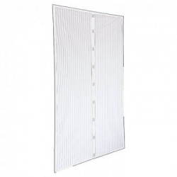 IRS Zanzariera a tenda magnetica per porte Bianco 140 cm x 250 cm