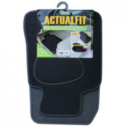 Set completo tappeti per auto in moquette ActualFit 1 - Nero