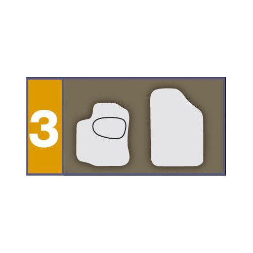 Set completo tappeti per auto in moquette...