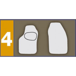 Set completo tappeti per auto in moquette ActualFit 4 - Nero