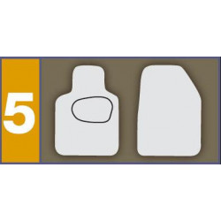 Set completo tappeti per auto in moquette ActualFit 5 - Nero