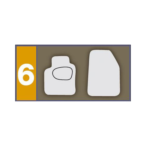 Set completo tappeti per auto in moquette...