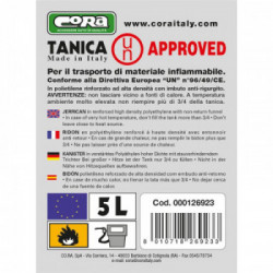 TANICA 5 LITRI OMOLOGATA ''UN''