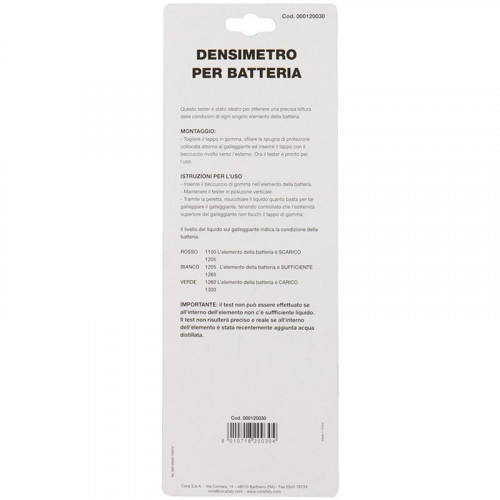 TESTER BATTERIA DENSIMETRO