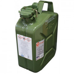 Tanica metallo tipo militare per idrocarburi omologata lt 5