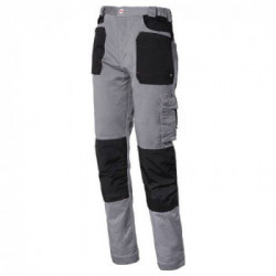 Pantalone elasticizzato Stretch Taglia XXL Stretch Line Grigio/nero 