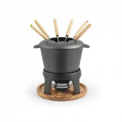 H&H Lifestyle 7084800 Set per fonduta Nero 6 persona(e)