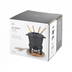 H&H Lifestyle 7084800 Set per fonduta Nero 6 persona(e)