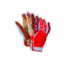 Guanti da lavoro High Tech Race Work&Sport 7323 Bianco e rosso taglia XL ConformitÃ  CE EN 420 - Cat. II