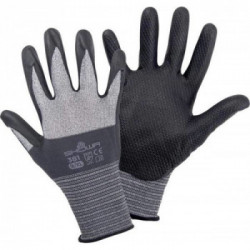Showa 4704 XL Guanto protettivo Guanti da officina Nero, Grigio Nitrile, Spandex