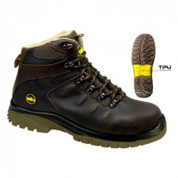 Calzature da lavoro alte S3 SRC 44 Falcon Marrone scuro EN ISO 20345 S3 SRC